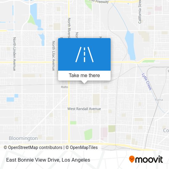 East Bonnie View Drive map