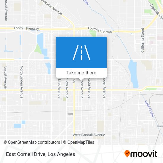 East Cornell Drive map