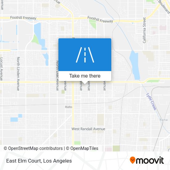 Mapa de East Elm Court
