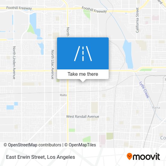 East Erwin Street map