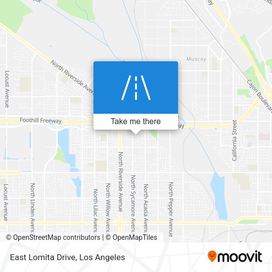 Mapa de East Lomita Drive