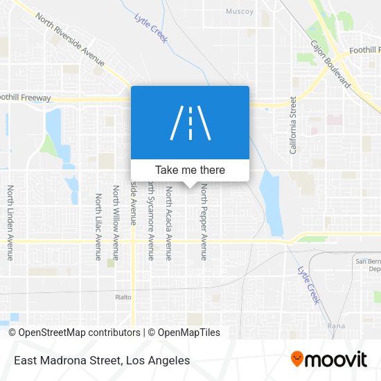 East Madrona Street map