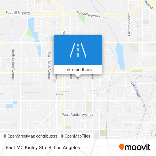 Mapa de East MC Kinley Street