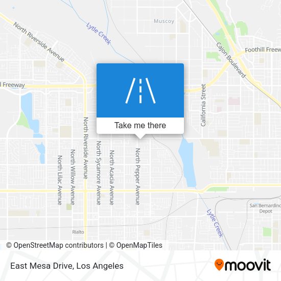 East Mesa Drive map