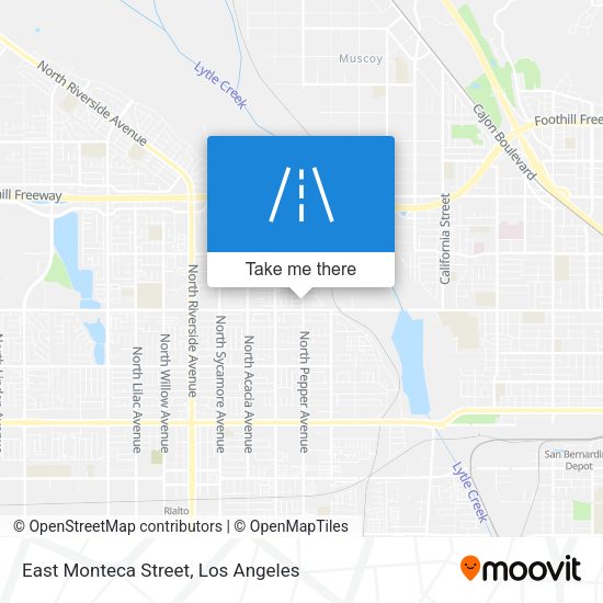 East Monteca Street map
