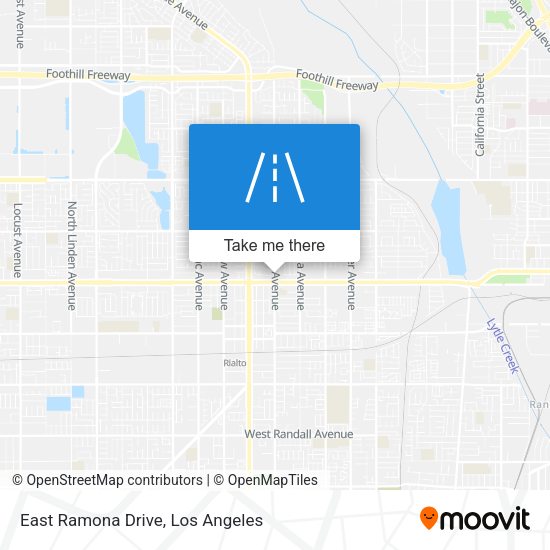 Mapa de East Ramona Drive