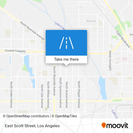 Mapa de East Scott Street
