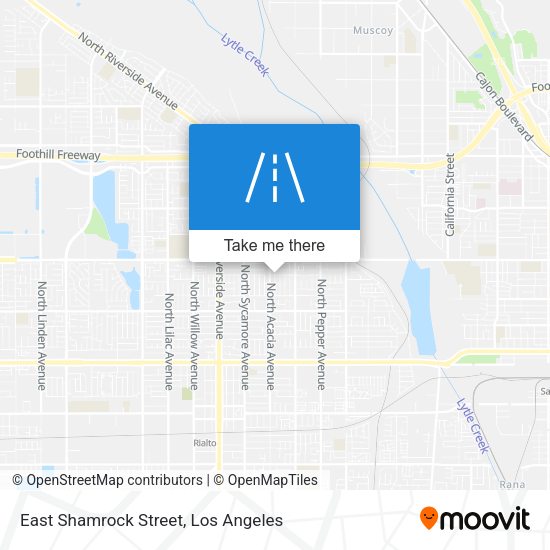 Mapa de East Shamrock Street