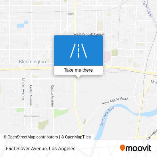 Mapa de East Slover Avenue