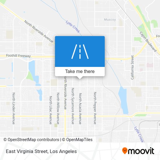 East Virginia Street map