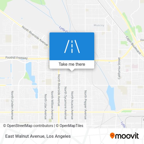 East Walnut Avenue map