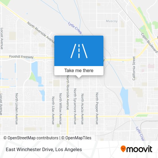 Mapa de East Winchester Drive