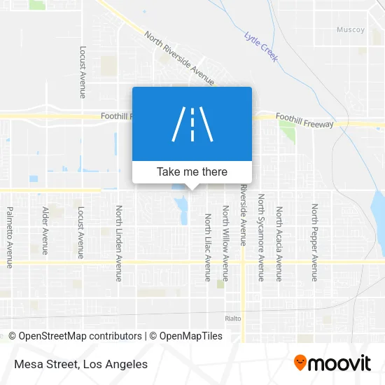 Mesa Street map