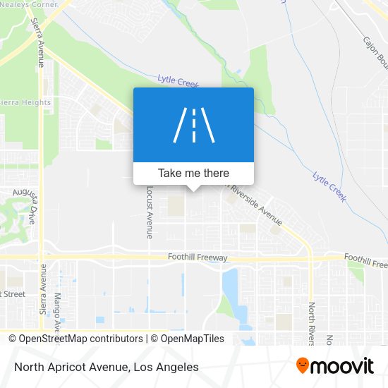 North Apricot Avenue map