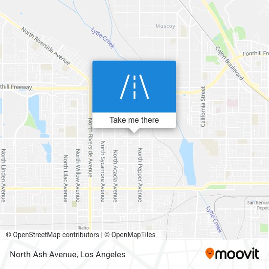 Mapa de North Ash Avenue