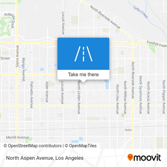 North Aspen Avenue map