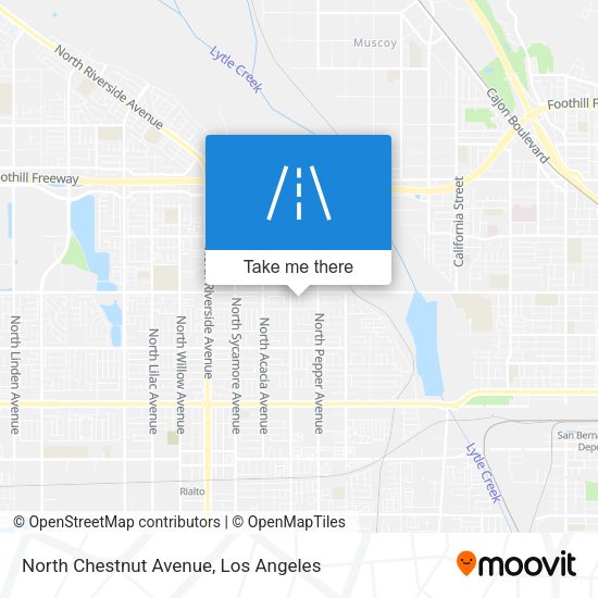 North Chestnut Avenue map