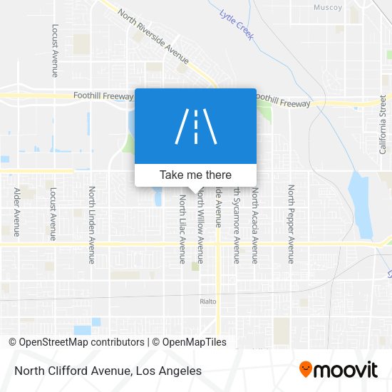 North Clifford Avenue map