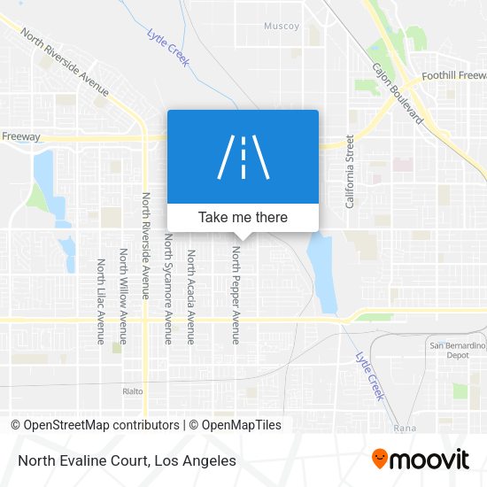 North Evaline Court map