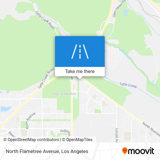 North Flametree Avenue map