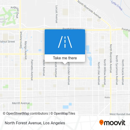 Mapa de North Forest Avenue