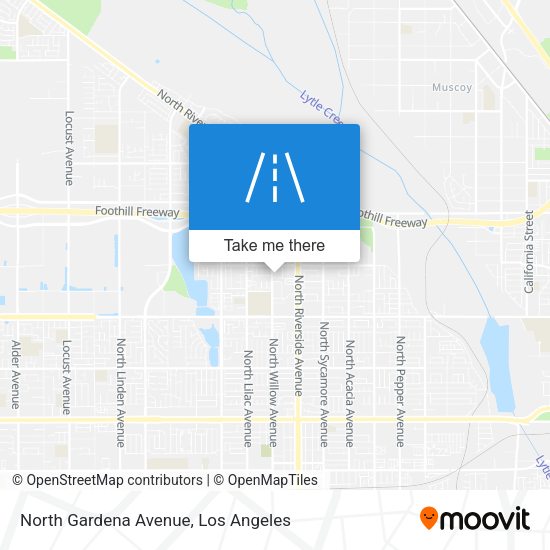 North Gardena Avenue map