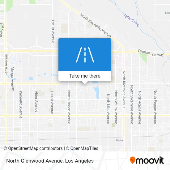 North Glenwood Avenue map