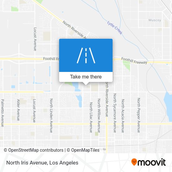 North Iris Avenue map