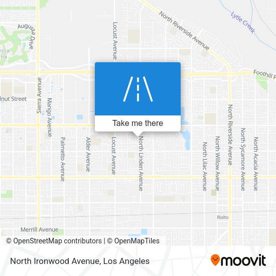 North Ironwood Avenue map