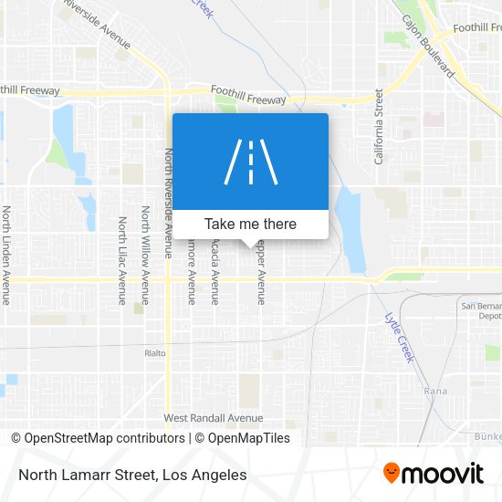 Mapa de North Lamarr Street