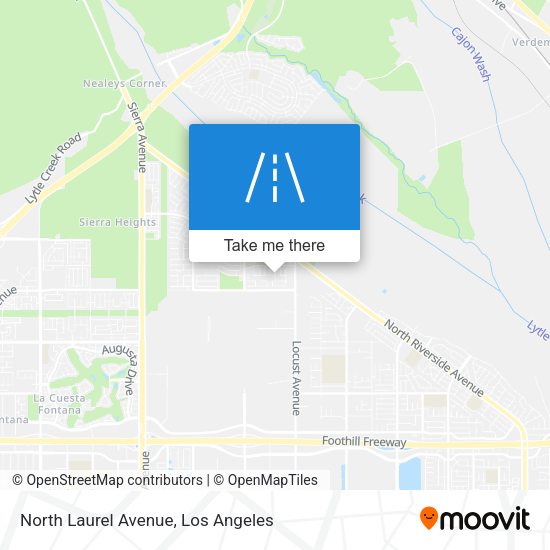 North Laurel Avenue map