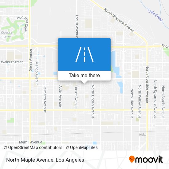 Mapa de North Maple Avenue