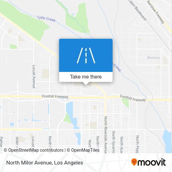 North Milor Avenue map
