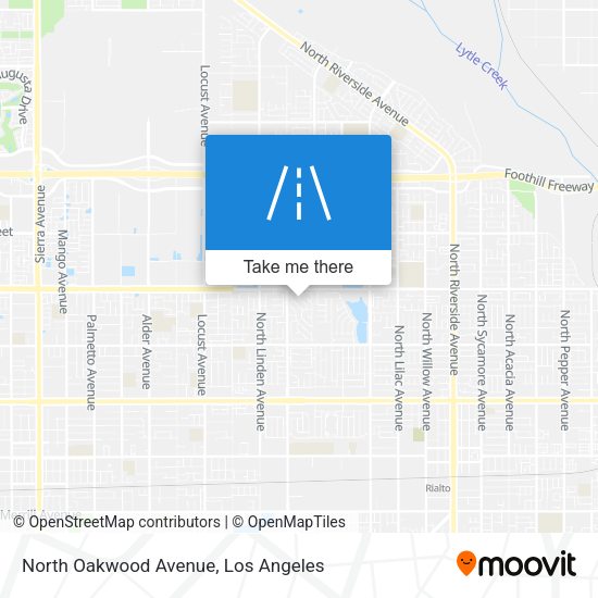 North Oakwood Avenue map