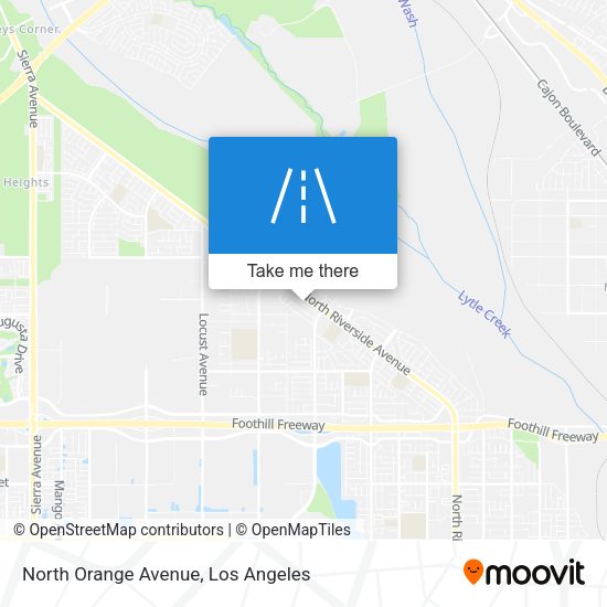 Mapa de North Orange Avenue