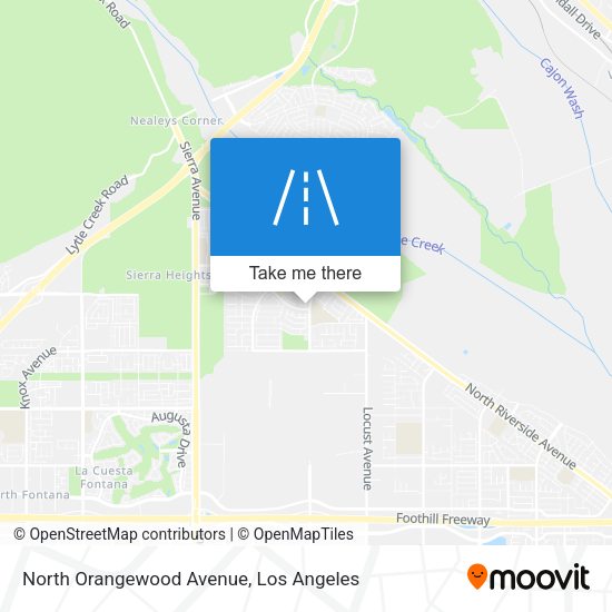 North Orangewood Avenue map
