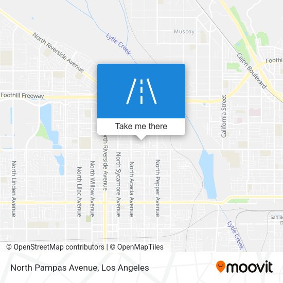 North Pampas Avenue map