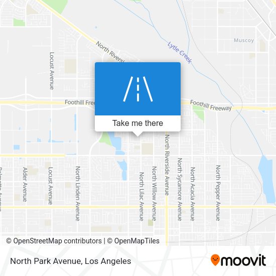 Mapa de North Park Avenue