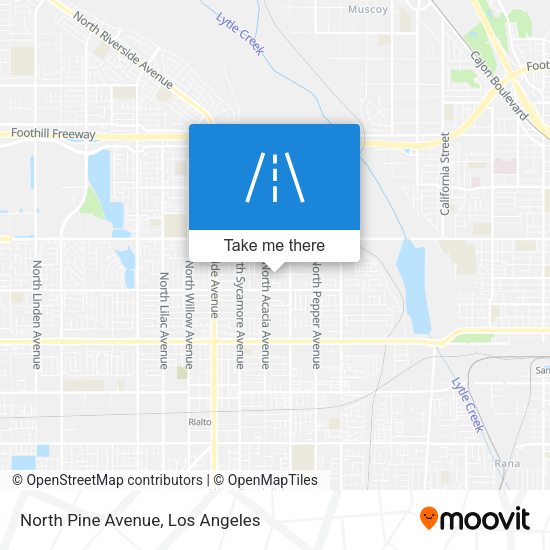 Mapa de North Pine Avenue