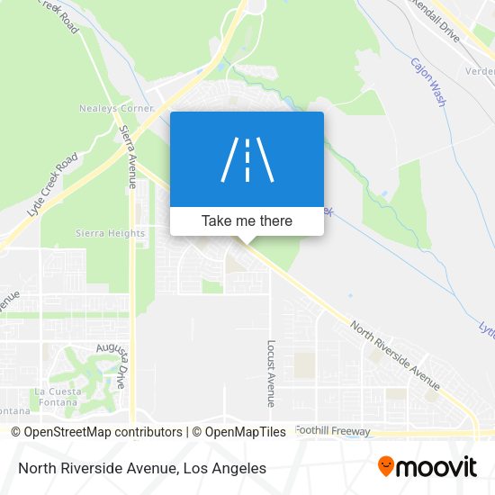 North Riverside Avenue map