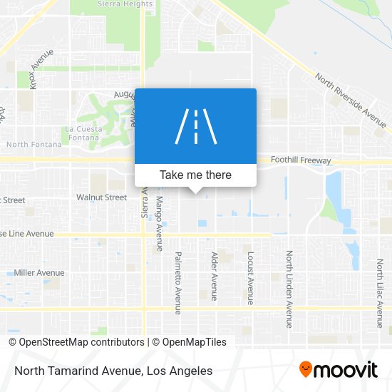 North Tamarind Avenue map