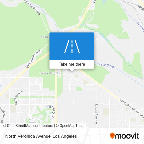 North Veronica Avenue map