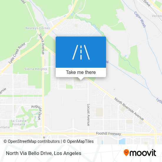 North Via Bello Drive map