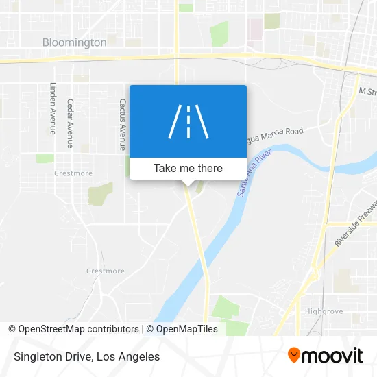 Singleton Drive map
