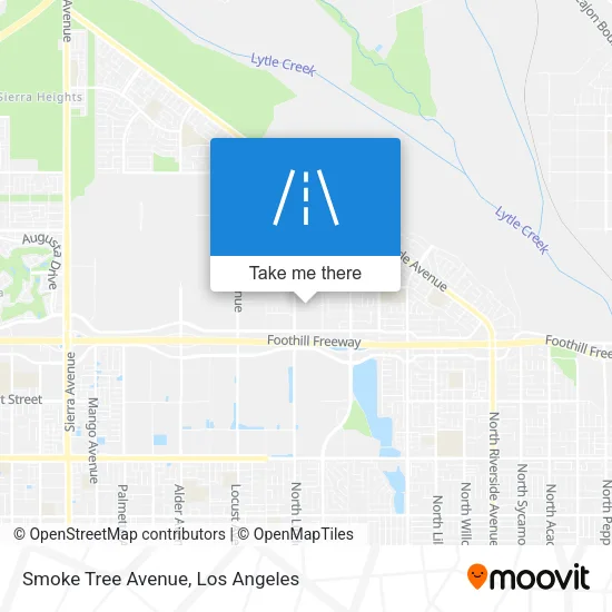 Smoke Tree Avenue map