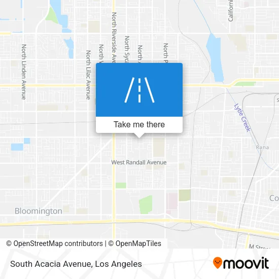 South Acacia Avenue map