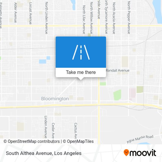South Althea Avenue map