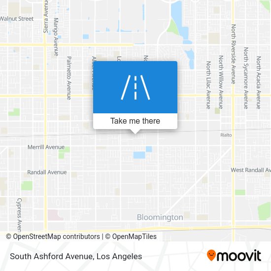 South Ashford Avenue map