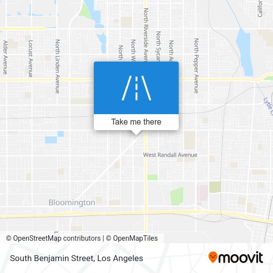 Mapa de South Benjamin Street
