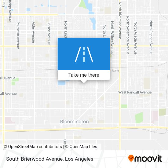 South Brierwood Avenue map